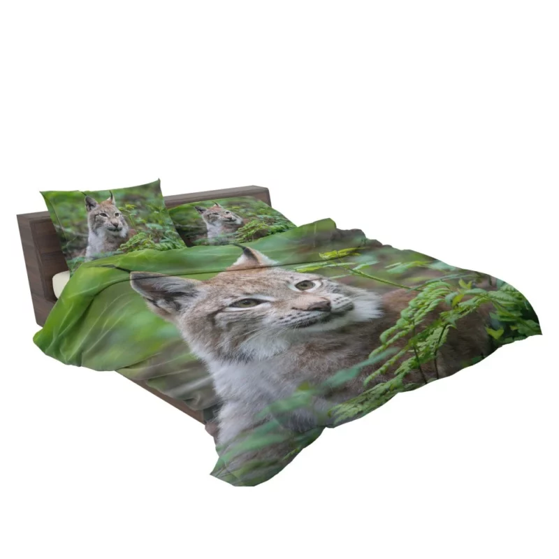 Lynx Blur in Wilderness Enigmatic Elegance Bedding Set 2