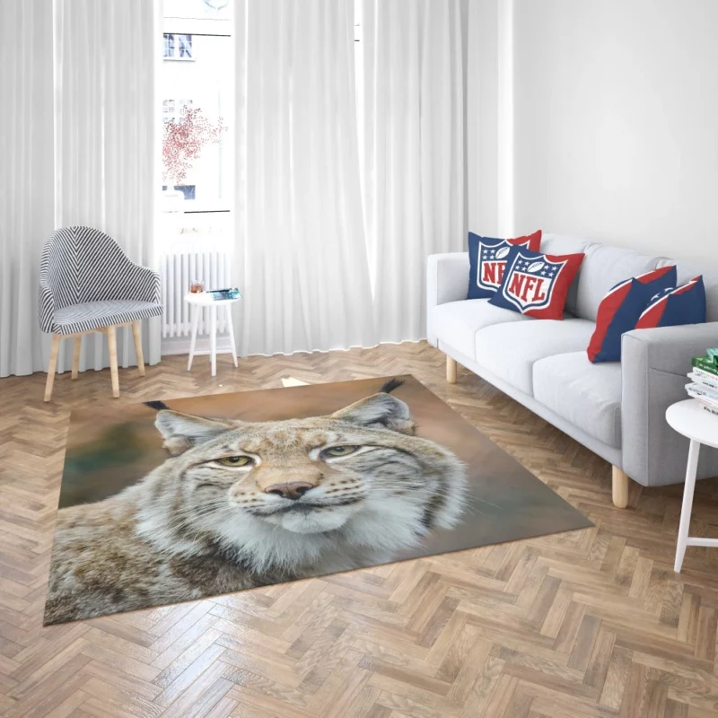 Lynx Cub Bokeh World Feline Curiosity Rug 2