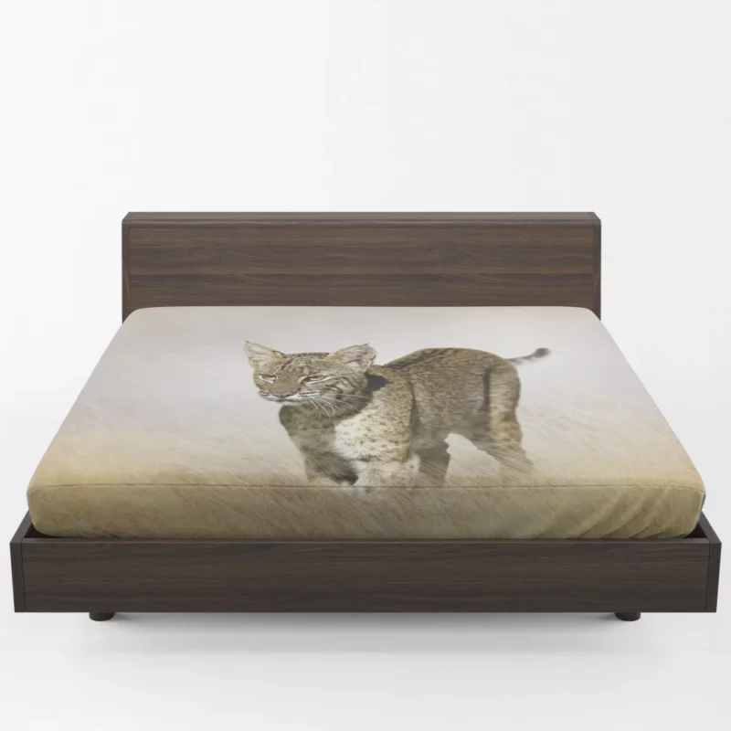 Lynx Mysterious Stare Enigmatic Intrigue Fitted Sheet