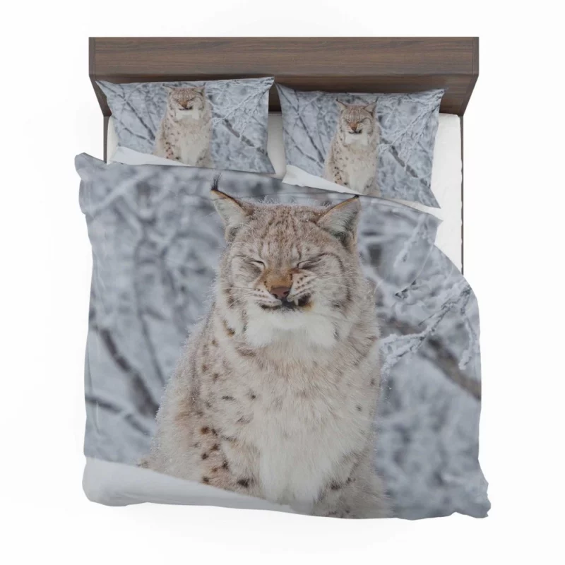 Lynx in Snow Winter Whimsy Bedding Set 1