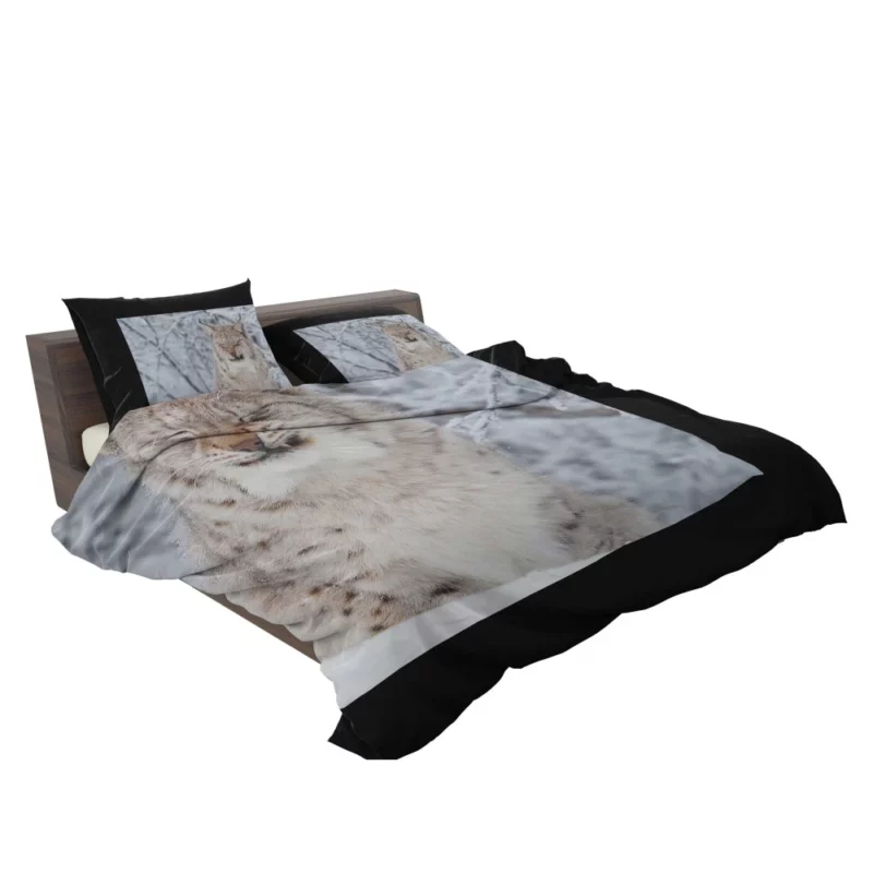 Lynx in Snow Winter Whimsy Bedding Set 2