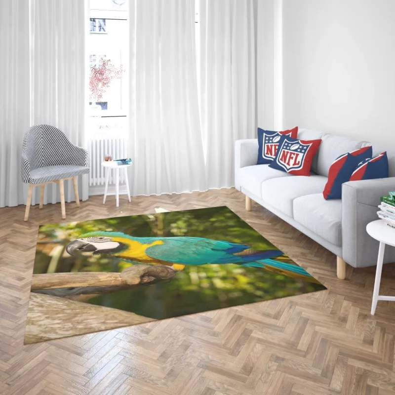 Macaw Tropical Soiree Aerial Fiesta Rug 2