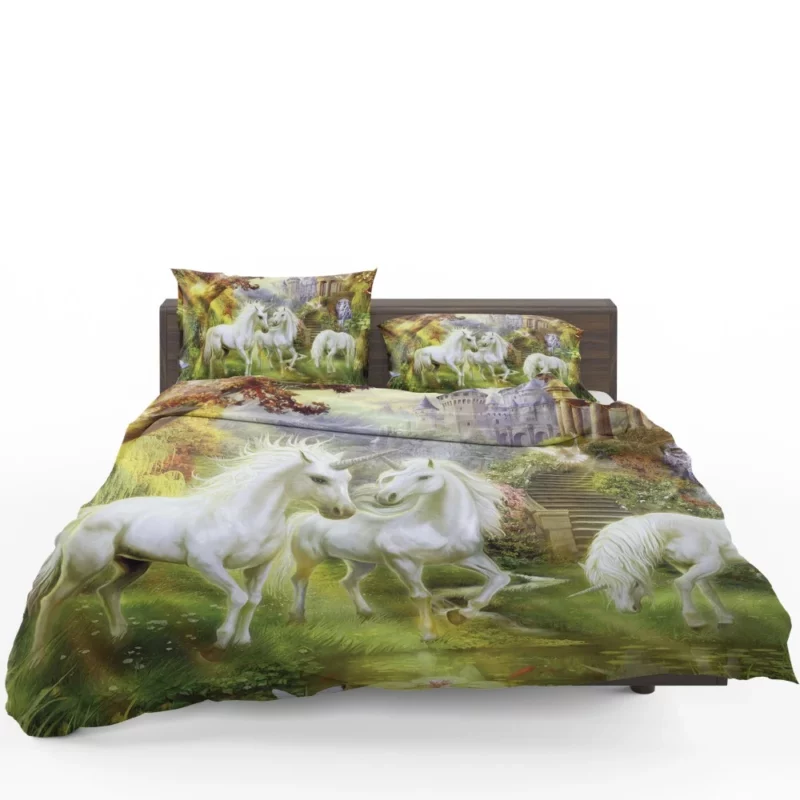 Magical Unicorn Forest Fantasy Wonderland Bedding Set