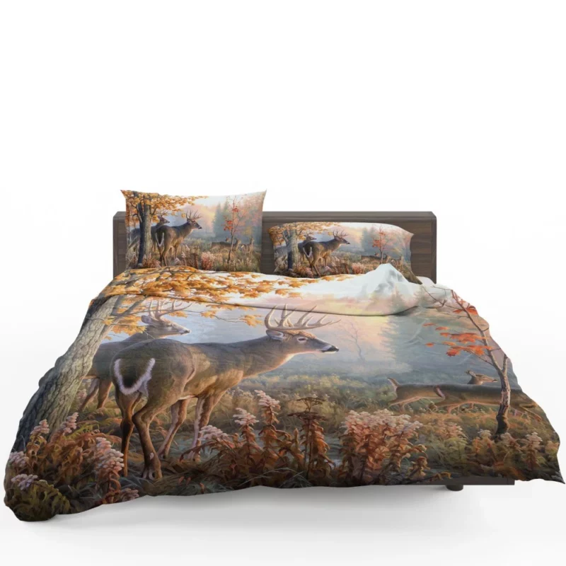 Majestic Buck Graceful Wilderness Beauty Bedding Set