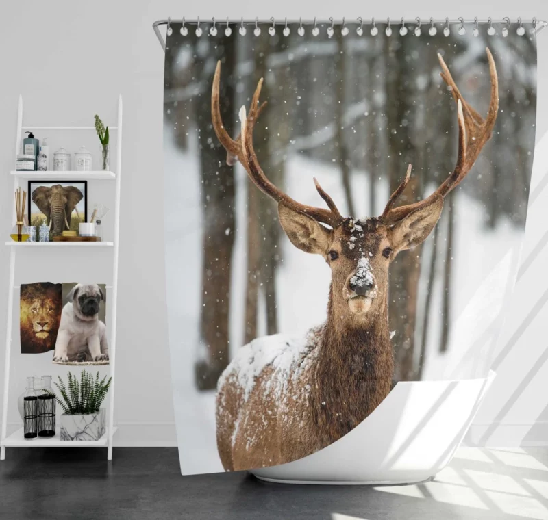 Majestic Deer Shower Curtain