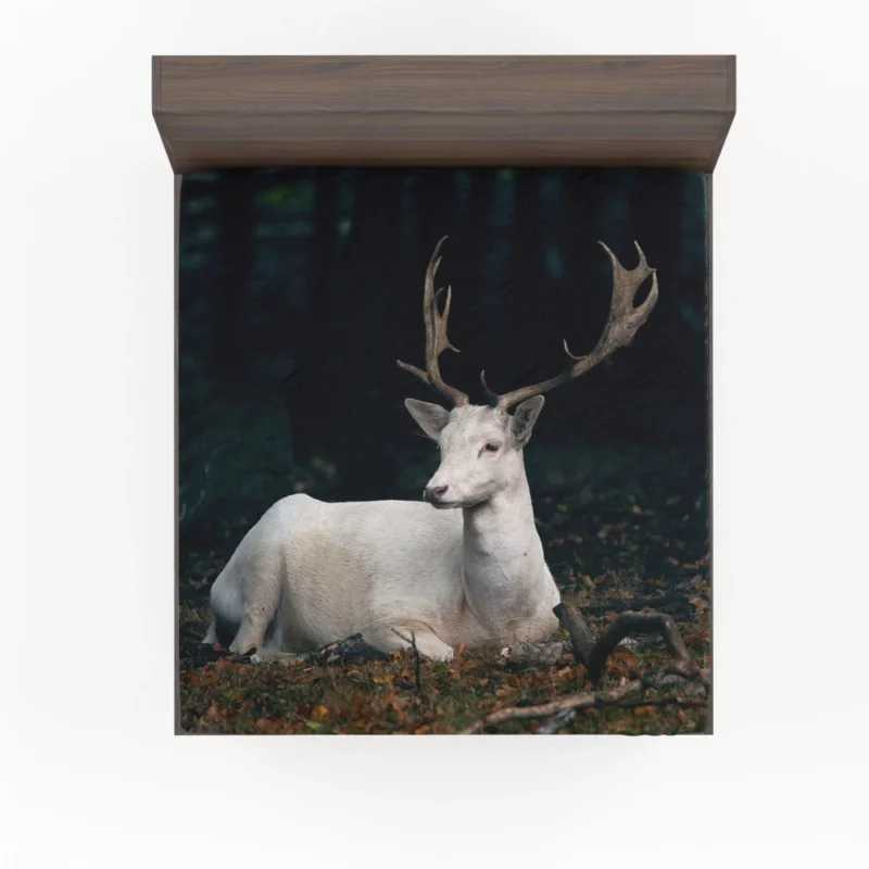 Majestic Deer with Impressive Horns Fitted Sheet 1