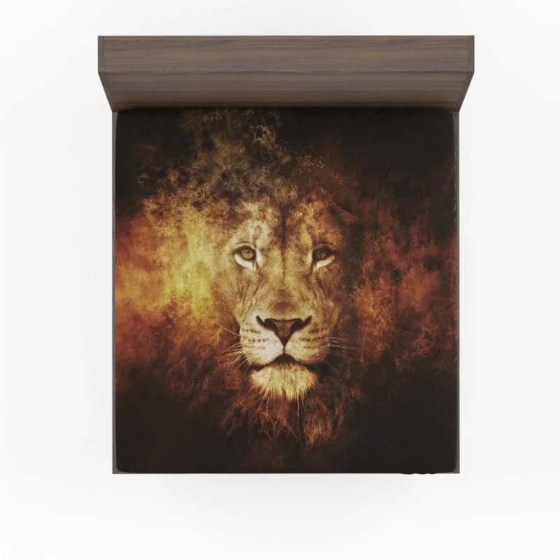 Majestic Dominance Lion Regal Rule Fitted Sheet 1