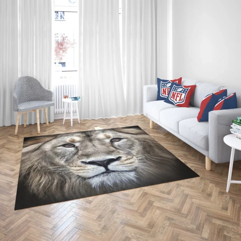 Majestic Lion Enigmatic Stare Rug 2