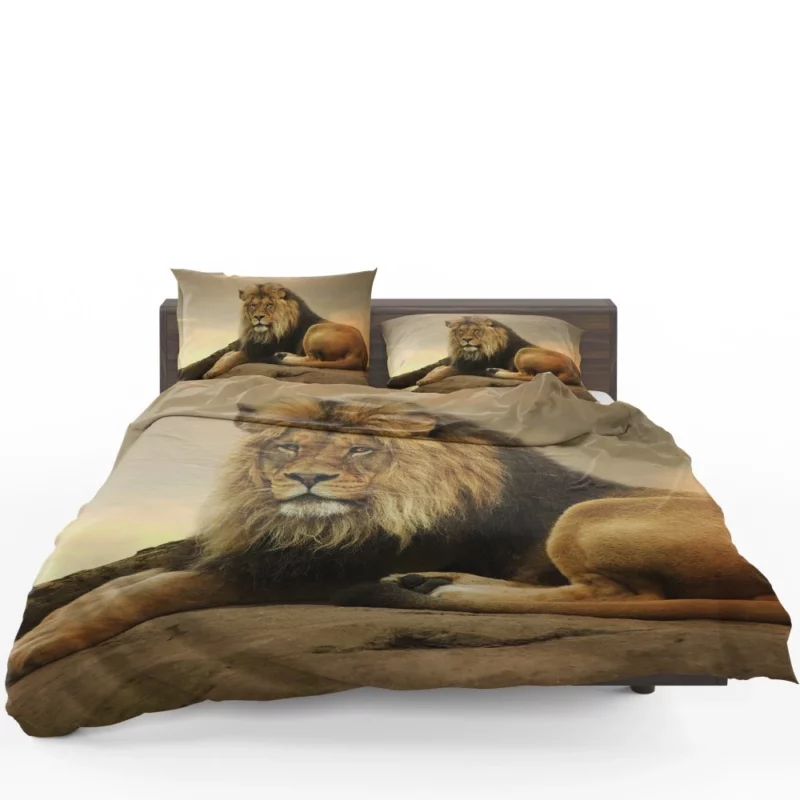 Majestic Lion Intense Gaze Bedding Set