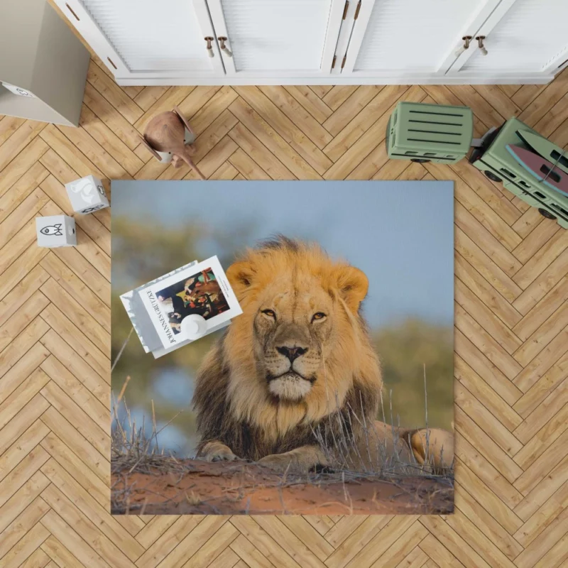 Majestic Majesty Lion Roaring Realm Rug