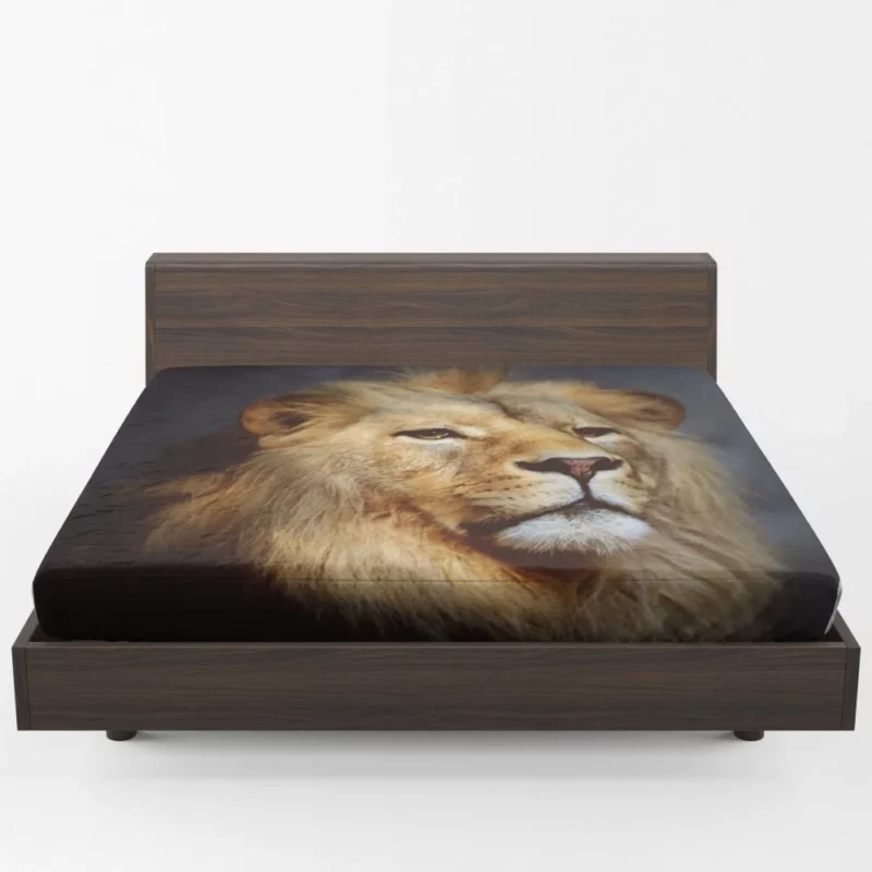 Majestic Majesty Lion Roaring Wilderness Fitted Sheet