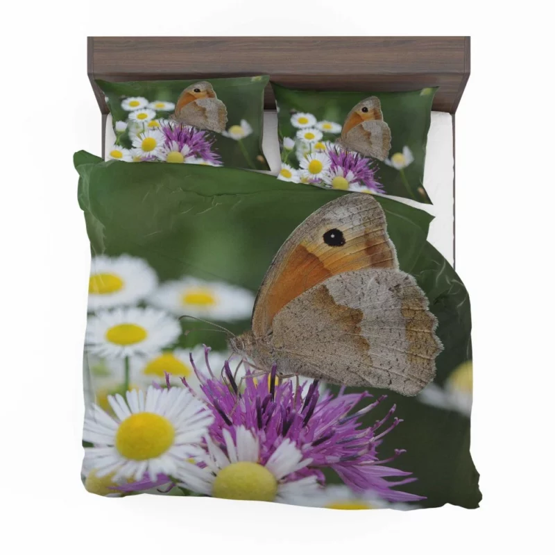 Majestic Meadow Brown Butterfly Bedding Set 1