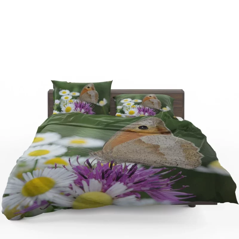 Majestic Meadow Brown Butterfly Bedding Set