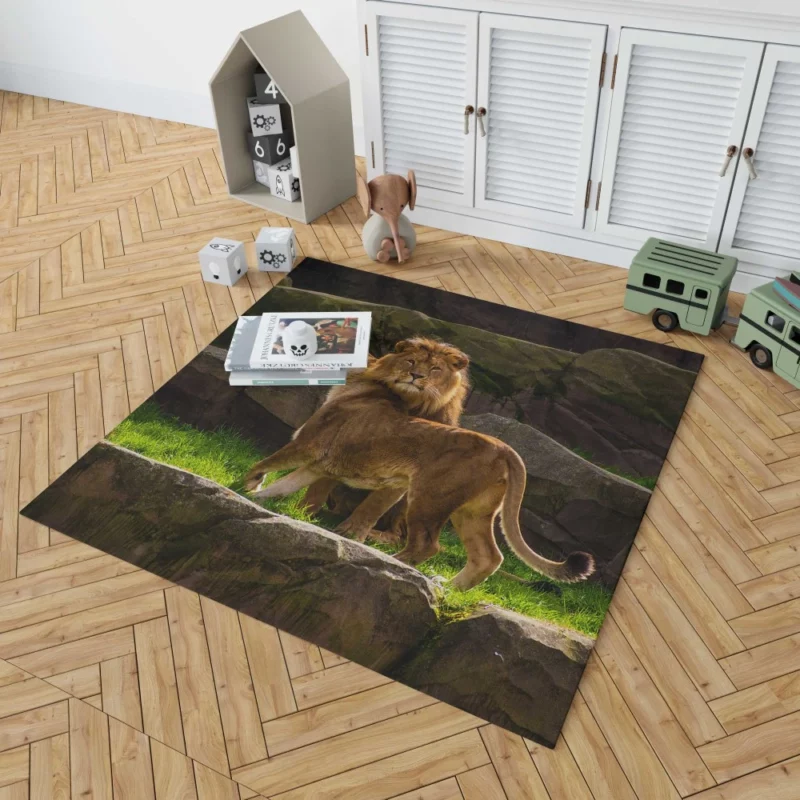 Majestic Stare Lion Authority Rug 1