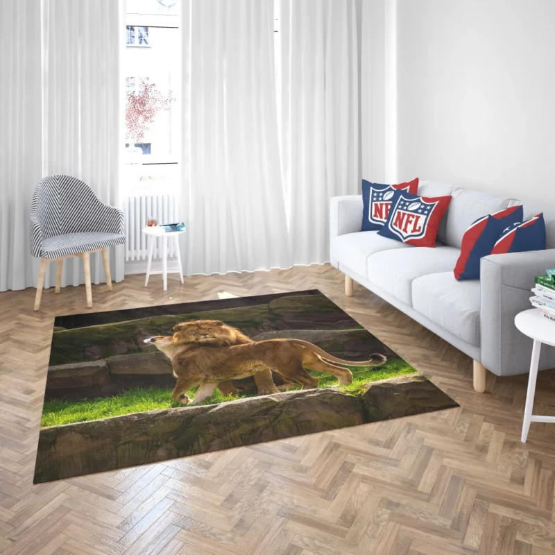 Majestic Stare Lion Authority Rug 2