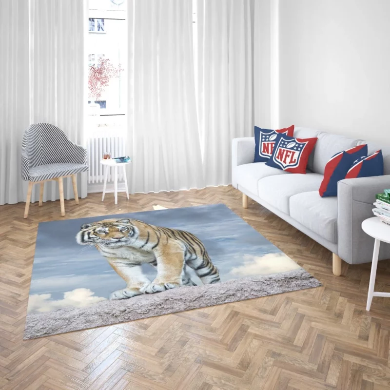 Majestic Tiger Enigmatic Stare Rug 2