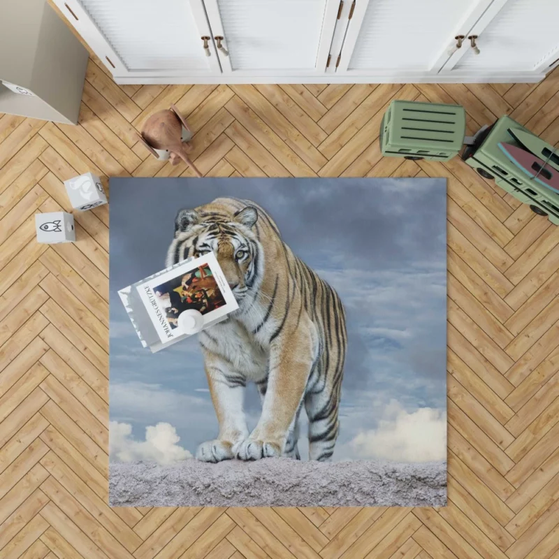 Majestic Tiger Enigmatic Stare Rug