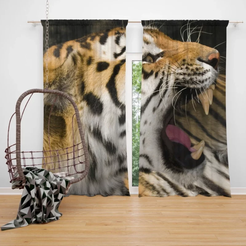 Majestic Tiger Roar Untamed Majesty Curtain