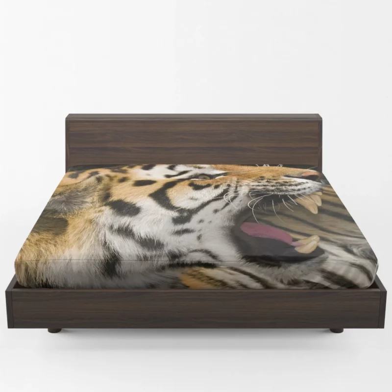 Majestic Tiger Roar Untamed Majesty Fitted Sheet