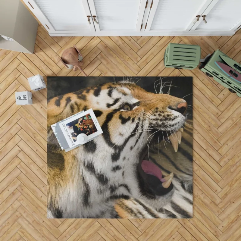 Majestic Tiger Roar Untamed Majesty Rug