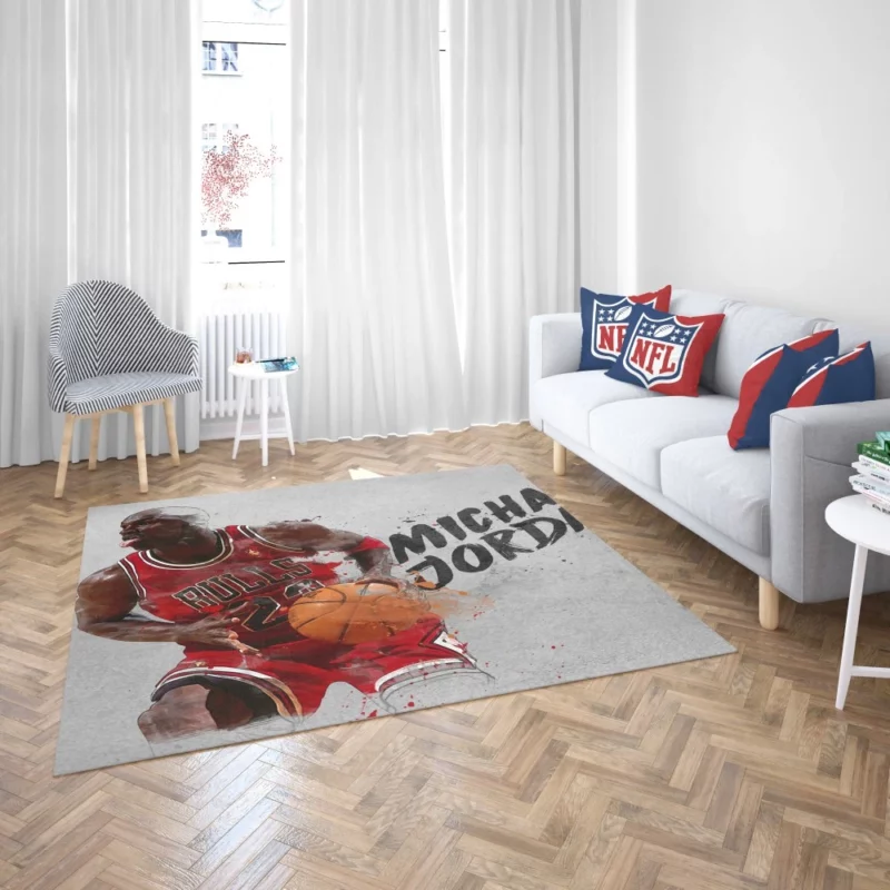 Michael Jordan Basketball Legend Aura Rug 2