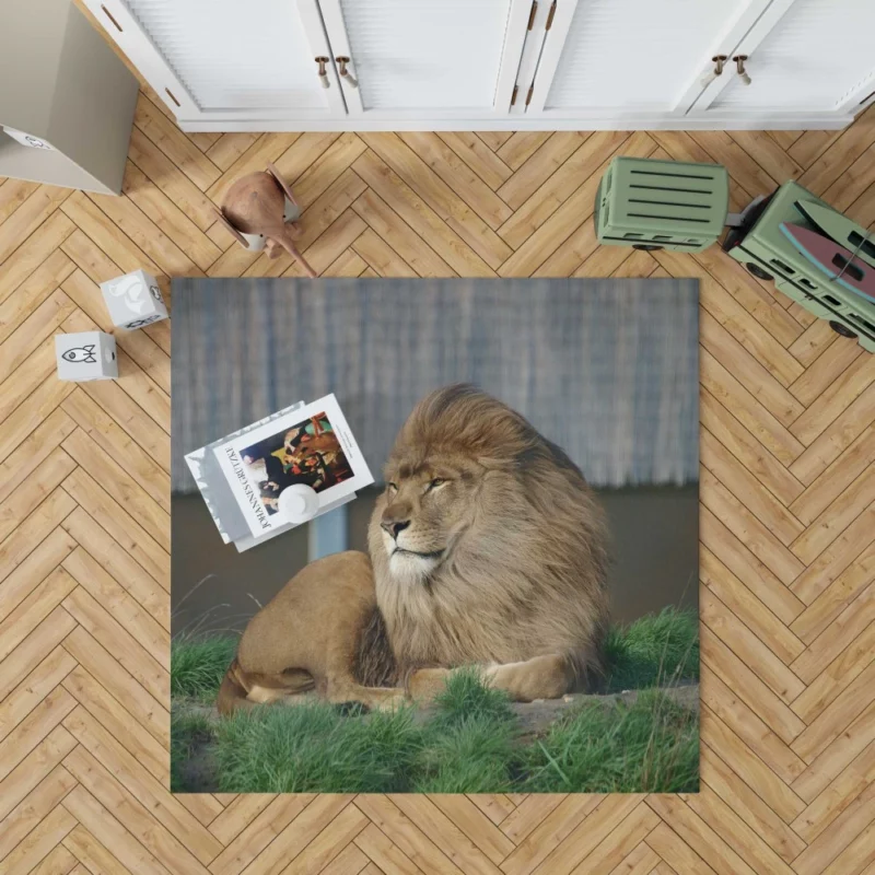 Mighty Lion Roar Rug