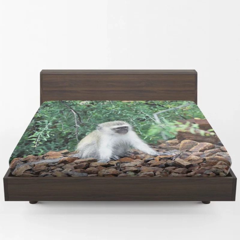 Mischievous Monkey Jungle Adventure Fitted Sheet