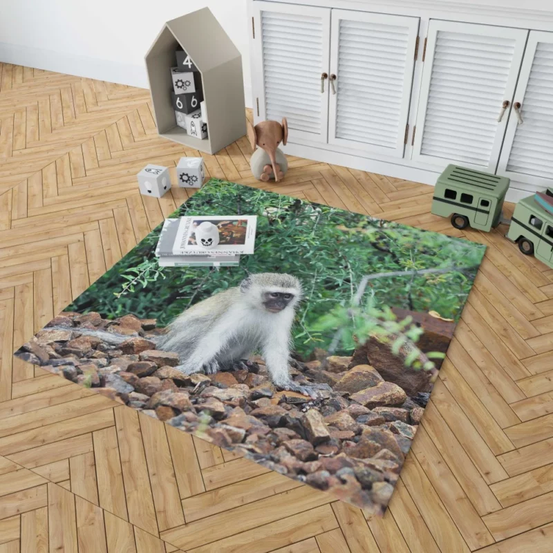 Mischievous Monkey Jungle Adventure Rug 1