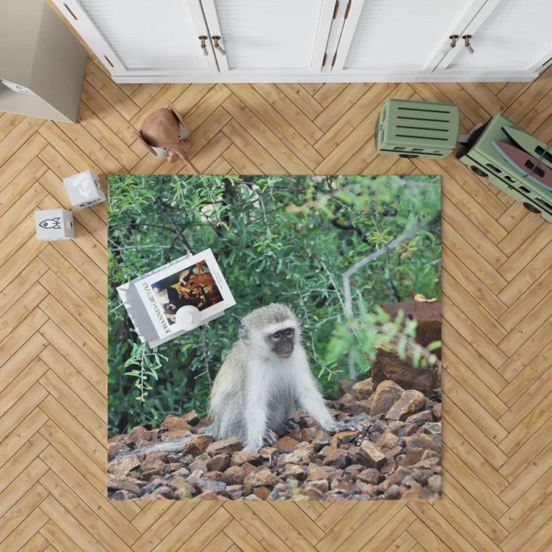 Mischievous Monkey Jungle Adventure Rug