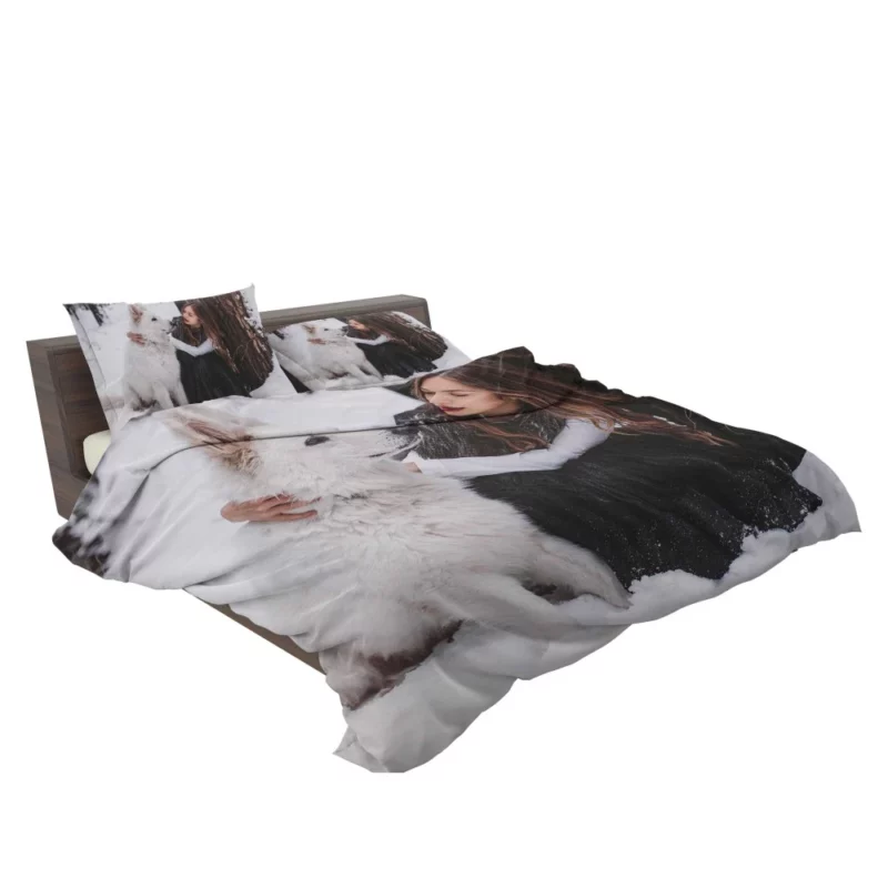 Model Winter Glamour Snowy Elegance Bedding Set 2