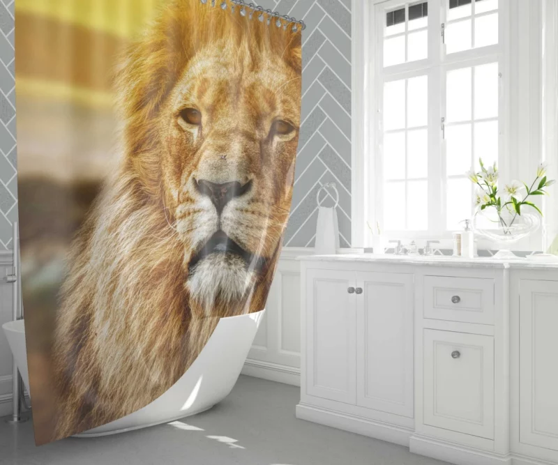 Monarch Roar Lion of the Wilderness Shower Curtain 1