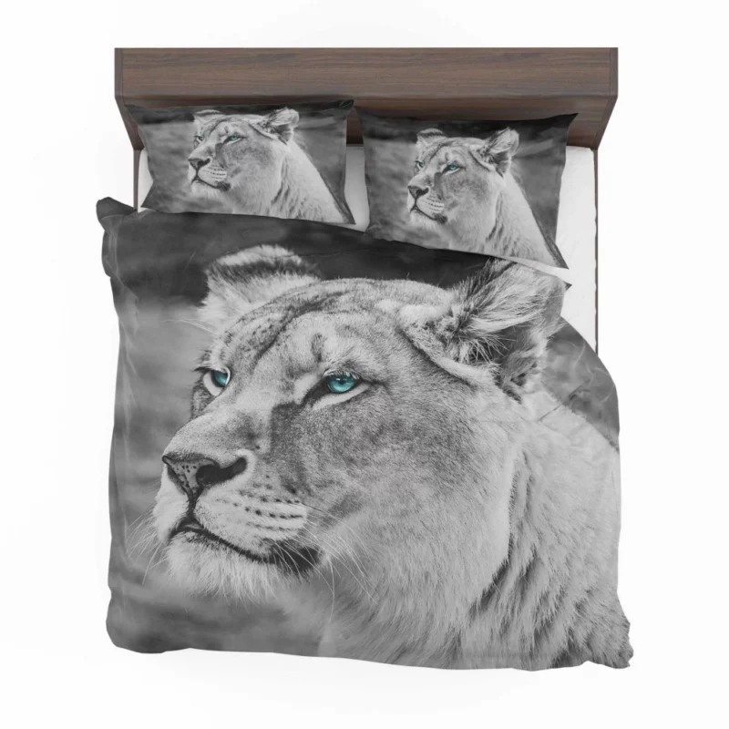 Monochrome Lion Shades of Strength Bedding Set 1