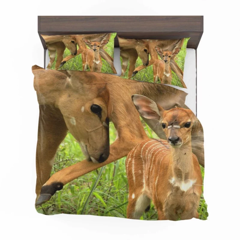 Mother Deer and Fawn Tender Love Bedding Set 1