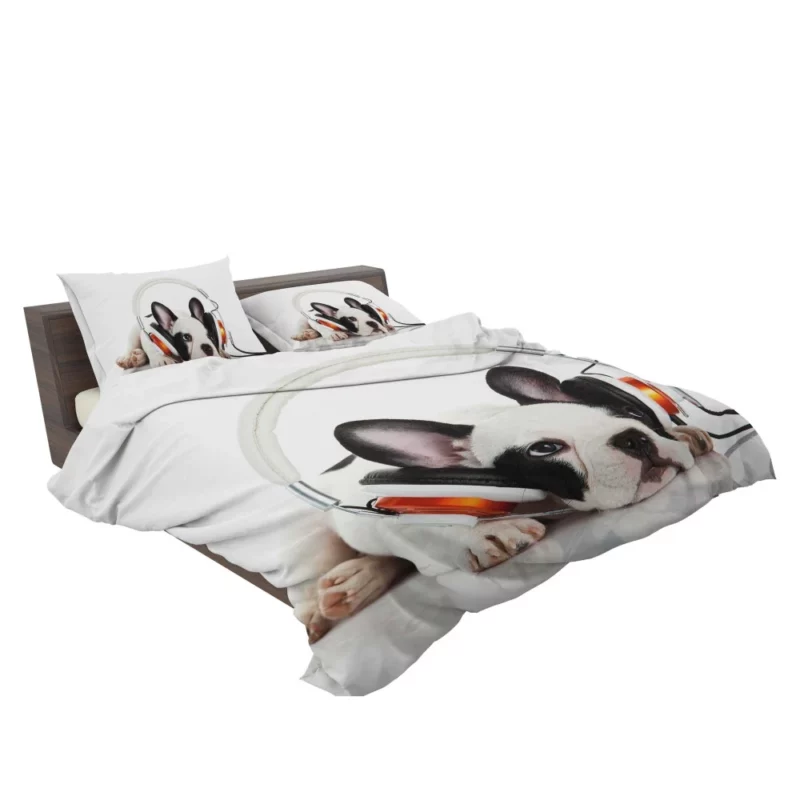 Music-Loving French Bulldog Furry Melodies Bedding Set 2