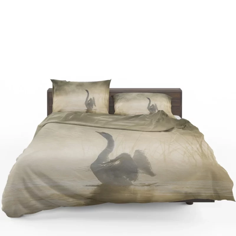 Mute Swan Misty Grace Foggy Elegance Bedding Set