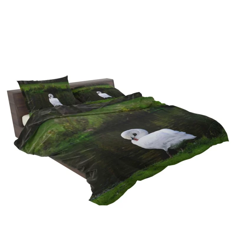 Mute Swan Serene Pose Graceful Beauty Bedding Set 2