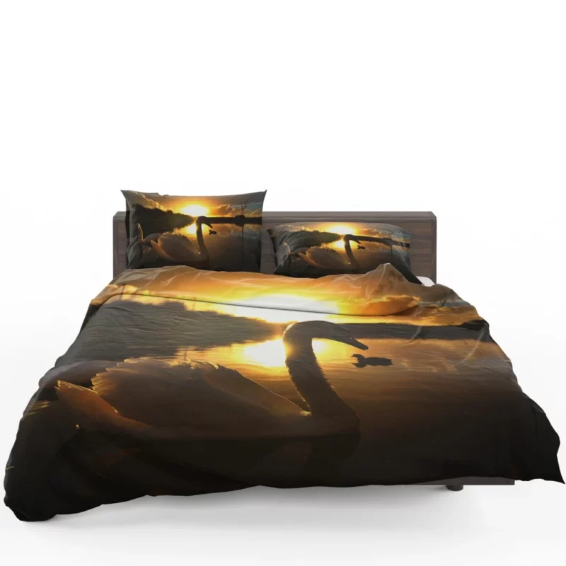 Mute Swan at Sunrise Aquatic Beauty Bedding Set