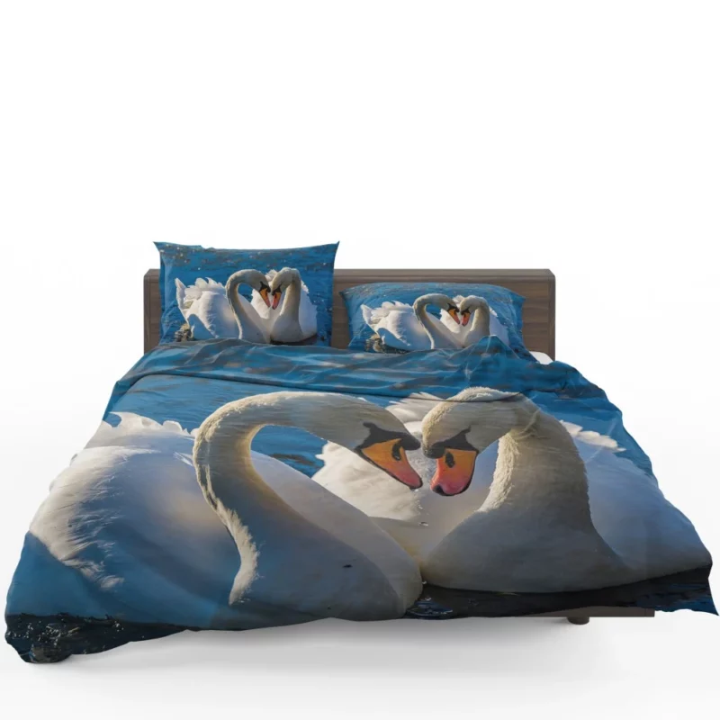 Mute Swans Graceful Water Duo Bedding Set