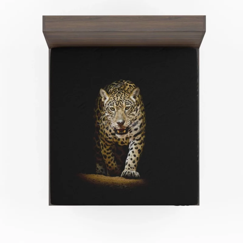 Mysterious Leopard Shadowy Beauty Fitted Sheet 1