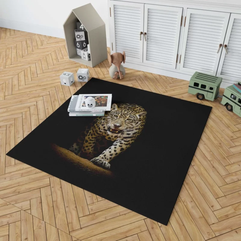 Mysterious Leopard Shadowy Beauty Rug 1