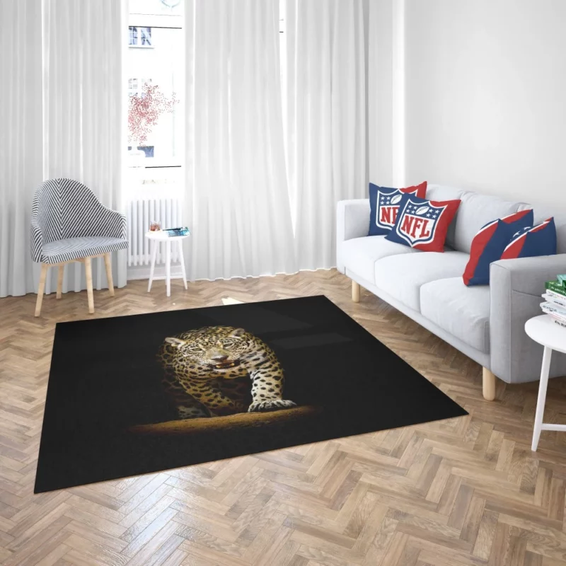 Mysterious Leopard Shadowy Beauty Rug 2