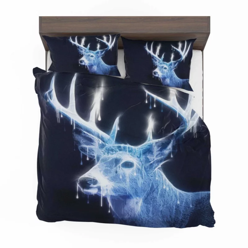 Mystic Fantasy Deer Ethereal Aura Bedding Set 1