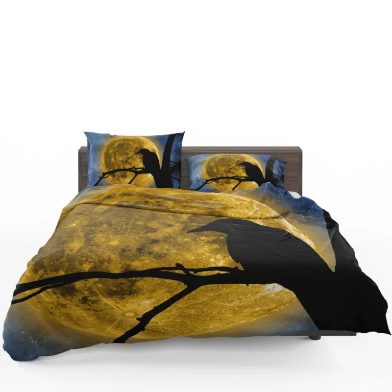 Nature Moonlit Serenade Avian Symphony Bedding Set