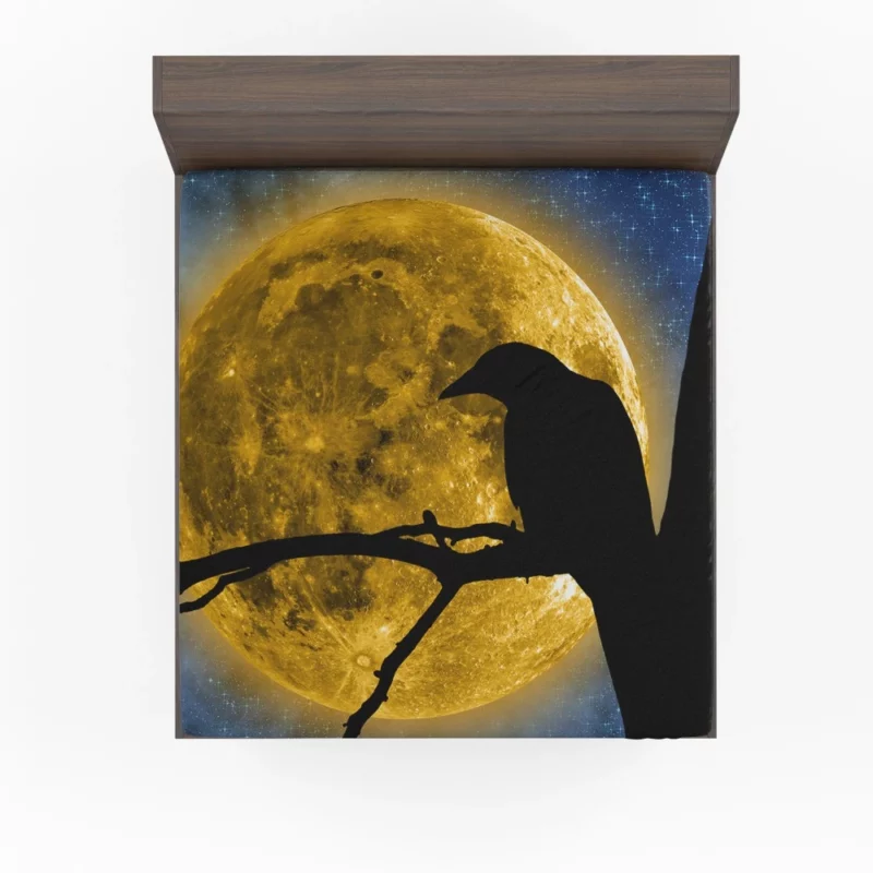 Nature Moonlit Serenade Avian Symphony Fitted Sheet 1