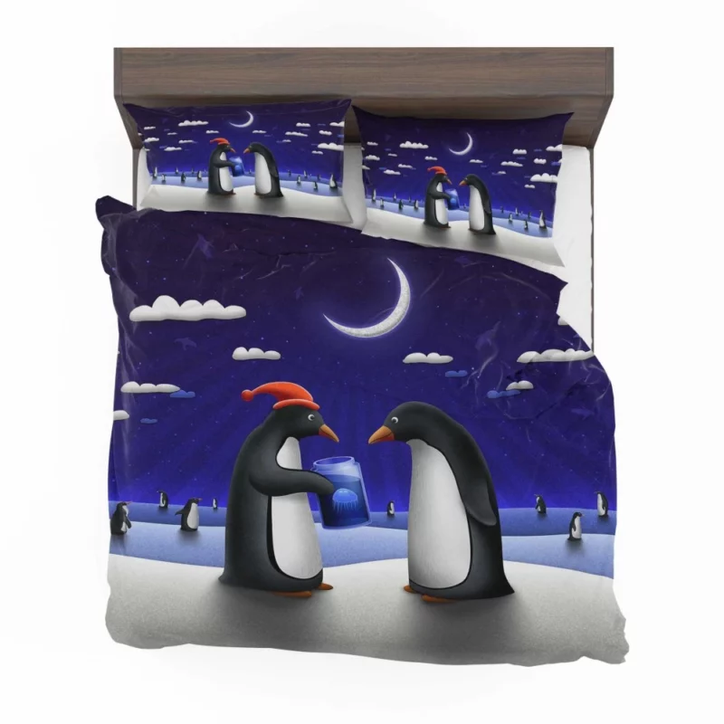 Night Penguins Artistic Joy Bedding Set 1