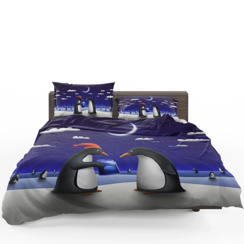 Night Penguins Artistic Joy Bedding Set