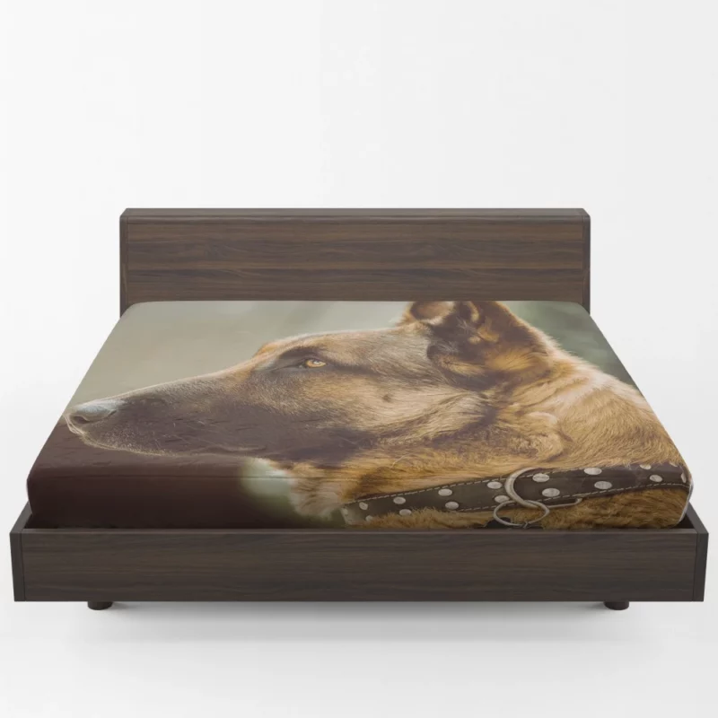 Noble German Shepherd Loyal Guardian Fitted Sheet