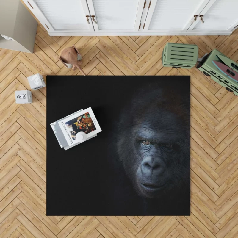 Noble Gorilla Wisdom Wilderness Majesty Rug