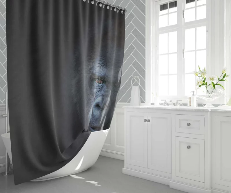 Noble Gorilla Wisdom Wilderness Majesty Shower Curtain 1