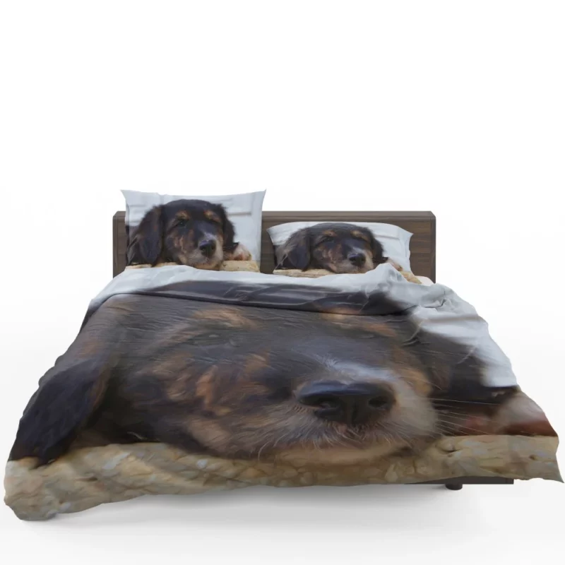 Oil Painting Dog Cute Innocence Bedding Set